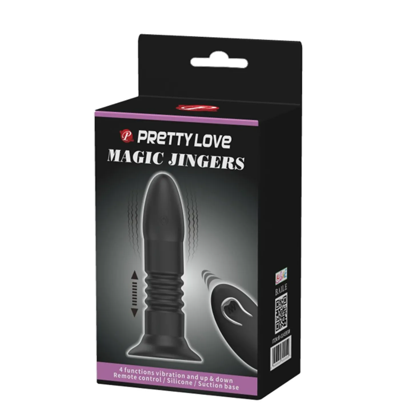 Plug anal vibrant/de poussée Magic Jingers
