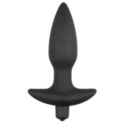 Plug anal vibrant Noir - 14,5 cm