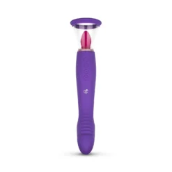 Pompe Pleasure Pump avec vibromasseur pour point G - Violet