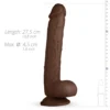 Real Fantasy - Myles Godemiché réaliste - 28 cm