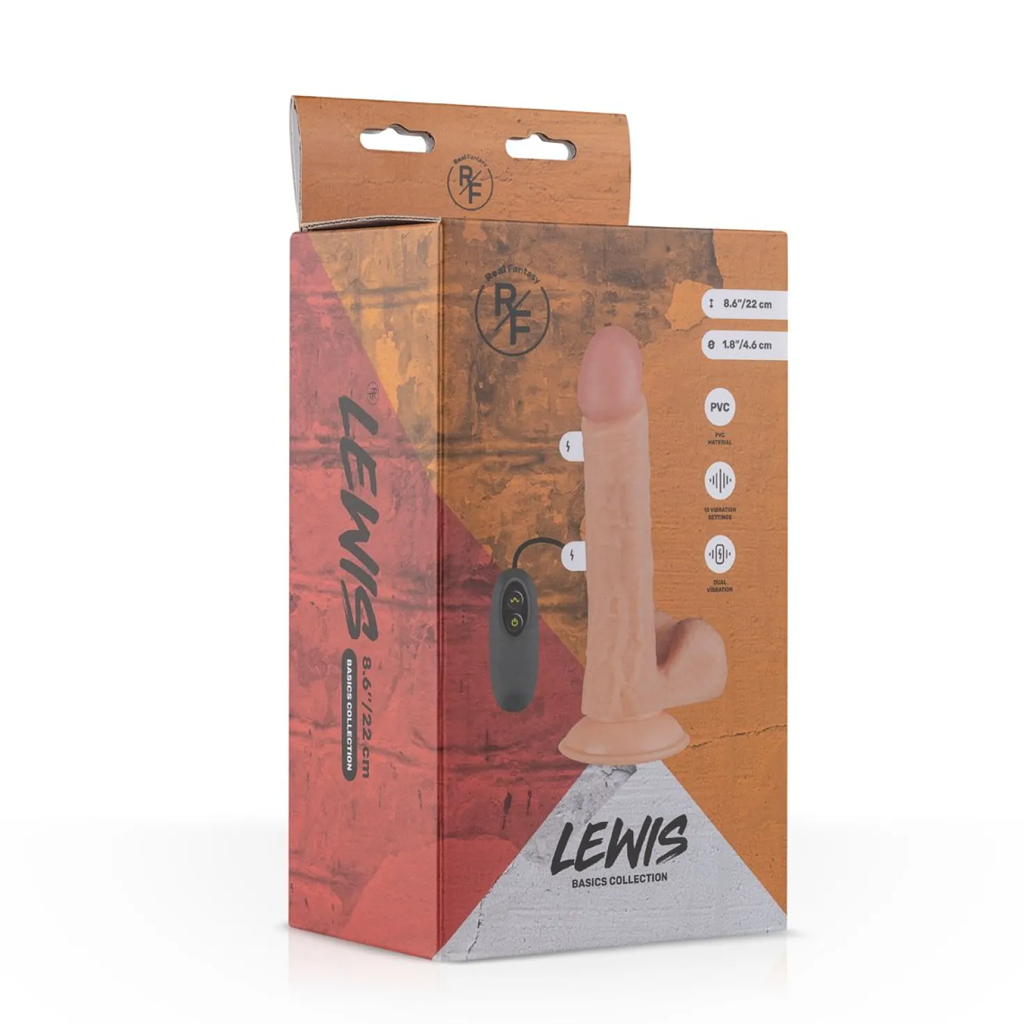Real Fantasy - Vibro réaliste "Lewis" - 22 cm