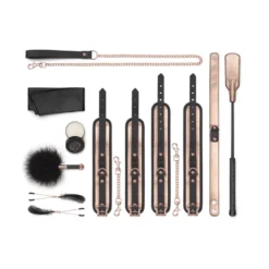 Rosy Gold - Ensemble BDSM de 9 pièces - Rose