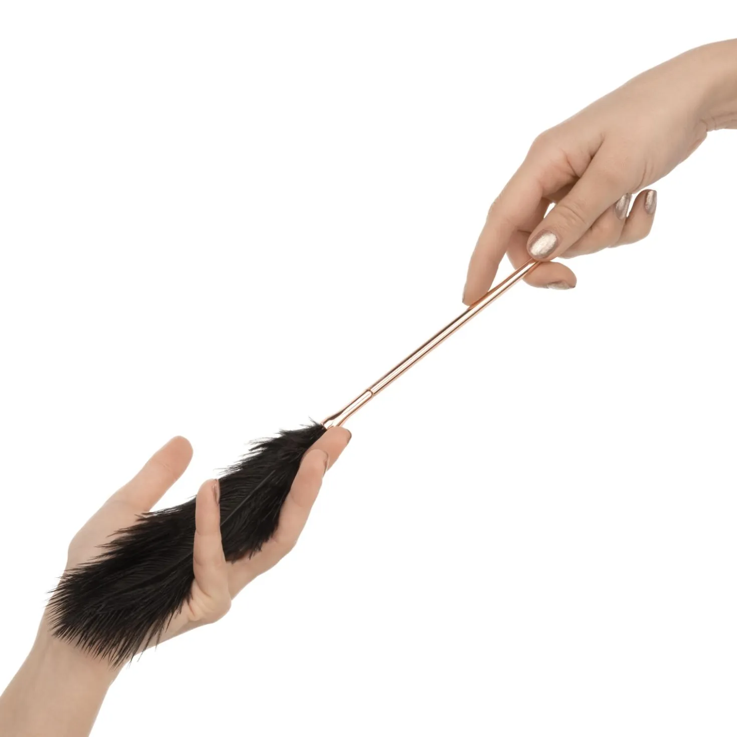 Rosy Gold - Feather Tickler Whip