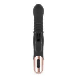 Rosy Gold - Rabbit Vibrateur avec fonction de va-et-vient - Noir
