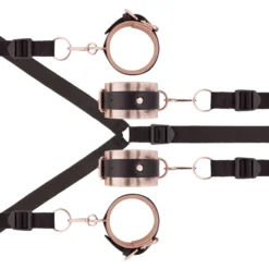 Rosy Gold - Under-Mattress Restraint Set - Noir