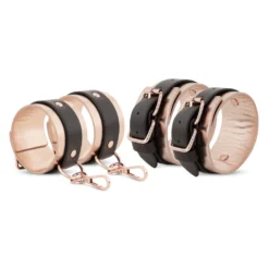 Rosy Gold - Under-Mattress Restraint Set - Noir
