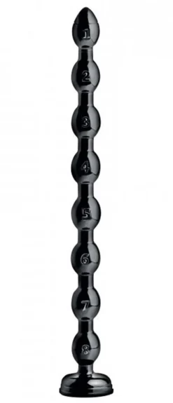 Serpent anal et gode anal perlés - 19 pouces