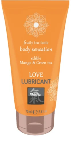 Shiatsu - Lubrifiant comestible à la mangue et thé vert - 75 ml