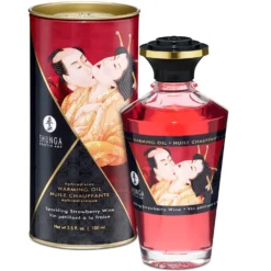 Shunga - Huile Chauffante Aphrodisiaque Vin de Fraise 100 ml