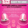 SIZE MATTERS - Stimulateurs de Mamelons - 4 Embouts