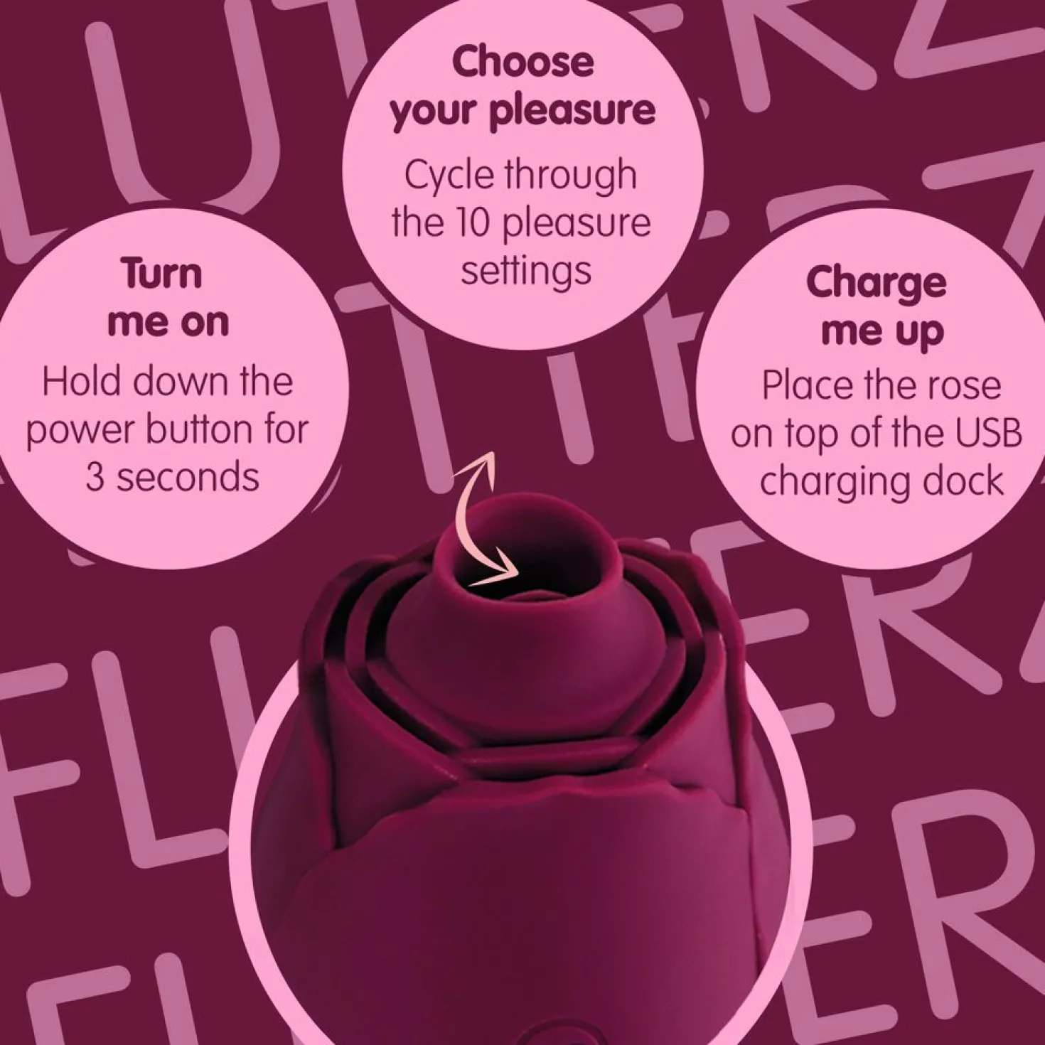 Skins Rose Buddies - Le Vibromasseur Rose Flutterz - Bordeaux
