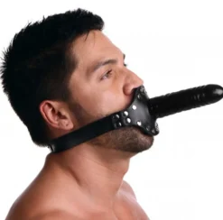 Strict Leather - Bâillon cuir avec dildo