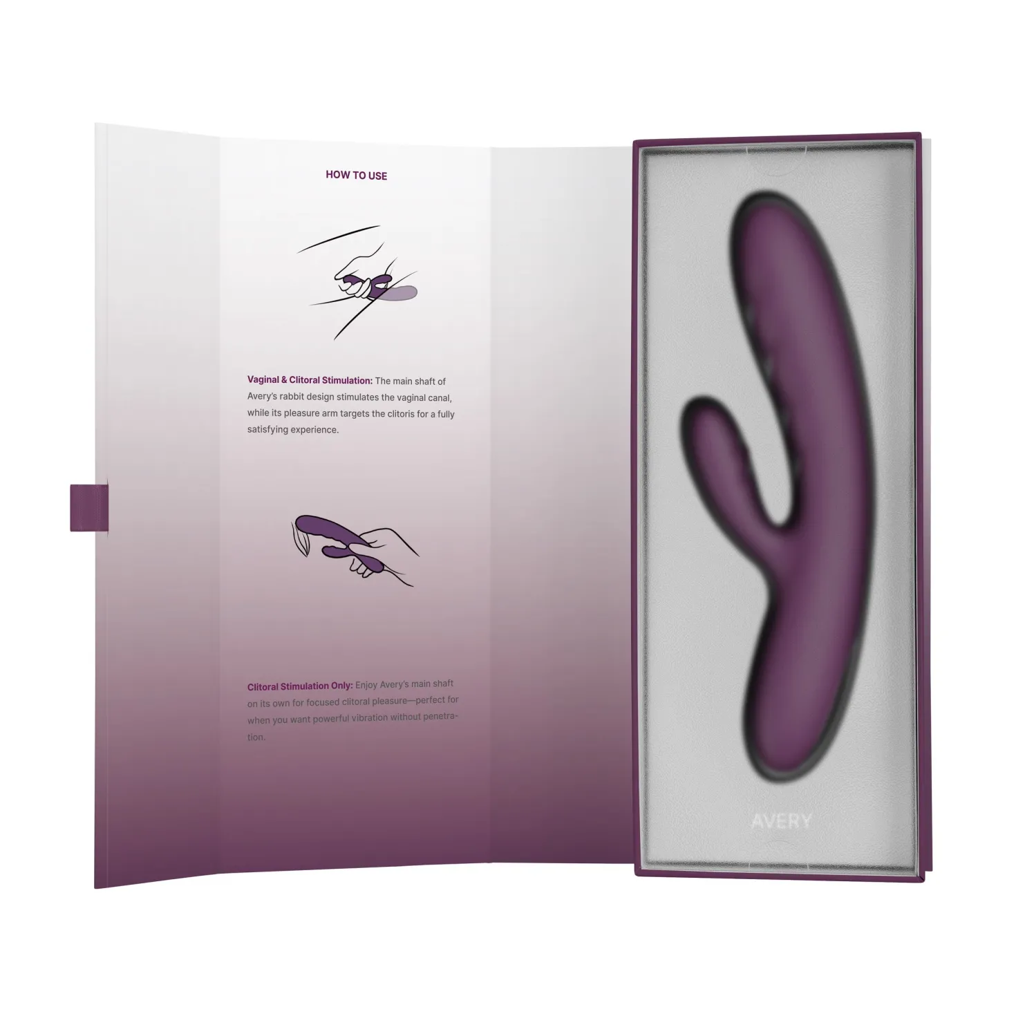 SVAKOM - Vibro rabbit va-et-vient "Avery" - Lilas