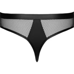 Svenjoyment Underwear - String en Résille Homme - Noir