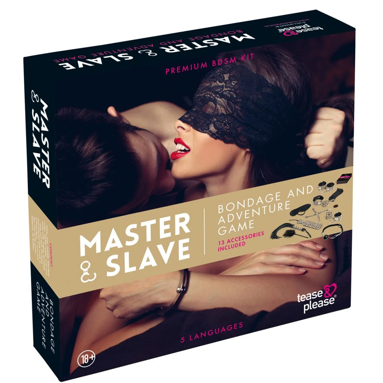 Tease & Please - Jeu de soumission avec accessoires BDSM - Léopard beige