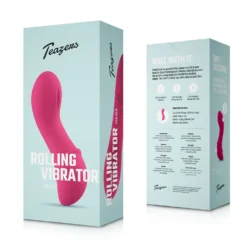 Teazers – Mini Vibromasseur Rolling – Rose Framboise