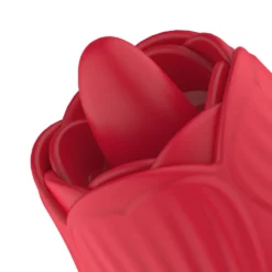 Teazers – Rose Vibromasseur Langue et va-et-vient – Rouge