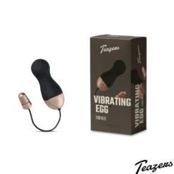 Teazers - Œuf vibrant avec télécommande - Noir