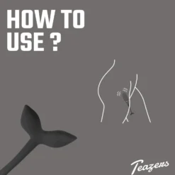 Teazers – Œuf Vibrant Avec Télécommande – Noir