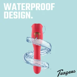 Teazers - Vibromasseur avec stimulateur clitoridien lécheur - Rouge