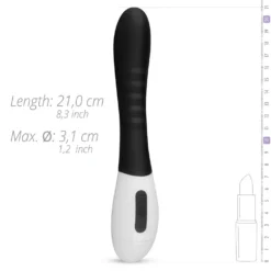 Teazers - Vibro point G nervuré - Noir