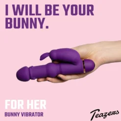 Teazers - Vibro rabbit en silicone - Violet