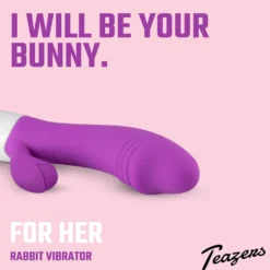 Teazers - Vibro rabbit réaliste - Violet