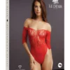Teddy sans entrejambe en strass - Rouge