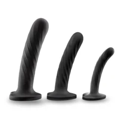 Temptasia - Set de 3 godes "Twist" - Noir