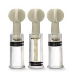 Temptasia - Ventouses à vis pour le clitoris et les tétons - Lot de 3 - Transparent