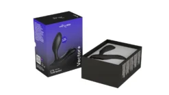 Vector+ Vibromasseur prostatique connecté à une application et avec télécommande - Noir