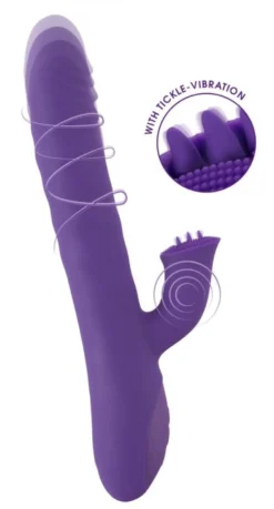 Vibrateur lapin rotatif et de poussée