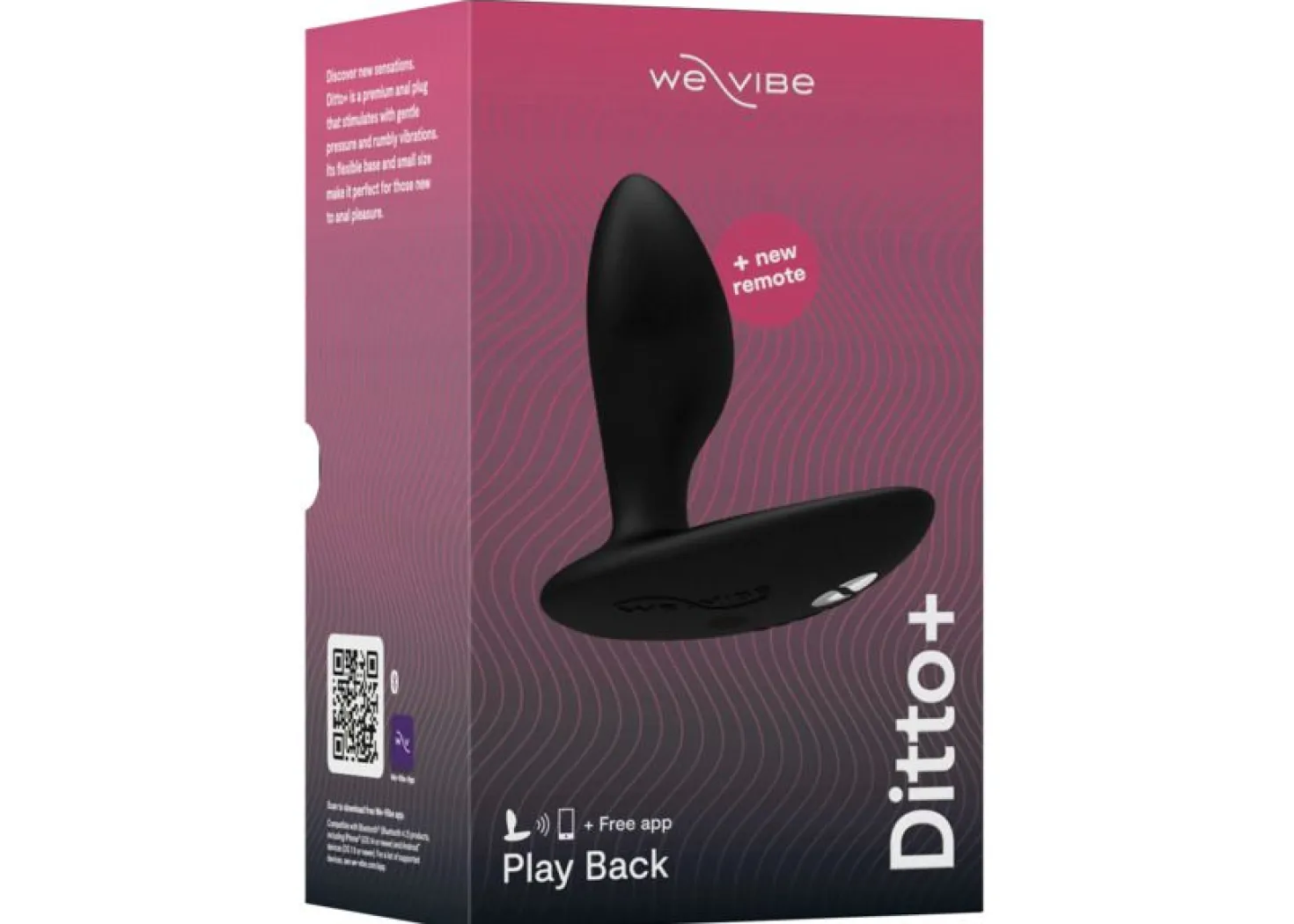 We-Vibe Ditto+ Satin Noir