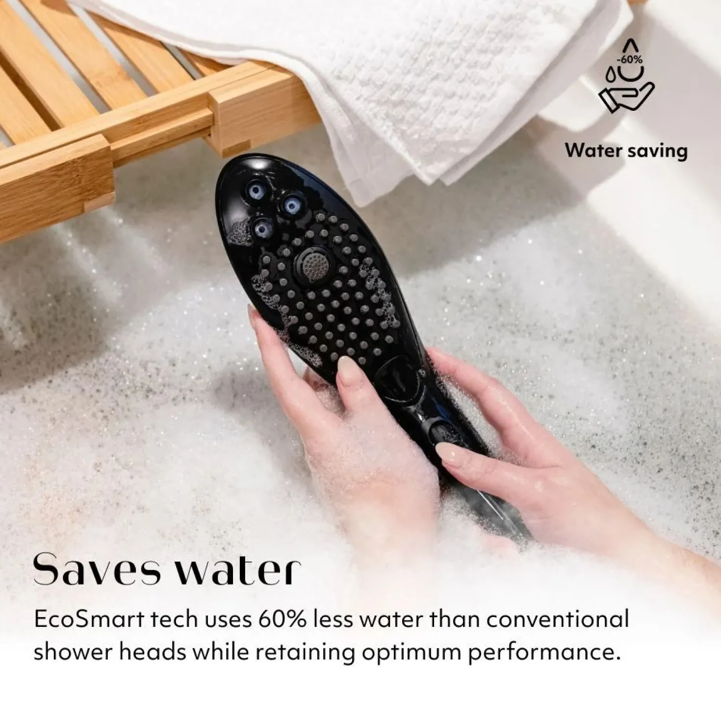 Womanizer Wave - Pommeau de douche pour stimulation clitoridienne - Noir