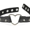 XR Brands - Collier Cœur Piquants - Noir