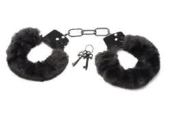 XR Brands - Cuffed In Fur Menottes - Noir