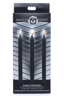 XR Brands - Dark Drippers Bougies à Gouttes Fétichistes - Noir