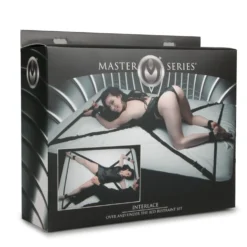 XR Brands - Ensemble de bondage pour lit - Noir