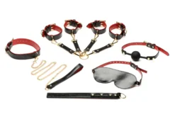 XR Brands - Ensemble de Bondage de Luxe pour Amoureux - Noir