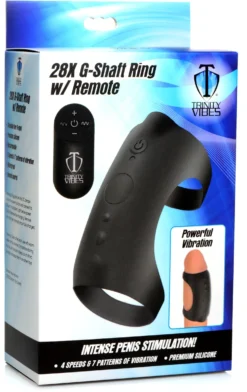 XR Brands - Jouet pénien multifonction avec télécommande - Noir