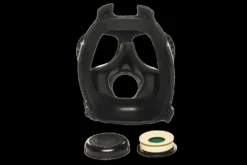 XR Brands - Masque à Gaz Inhalateur avec Bouteille - Noir et Blanc