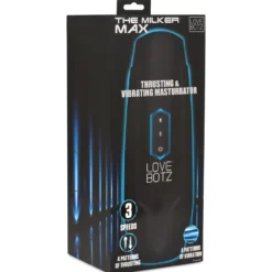 XR Brands - Masturbateur à Poussée et Vibrations - Noir