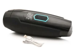 XR Brands - Masturbateur à Poussée et Vibrations - Noir
