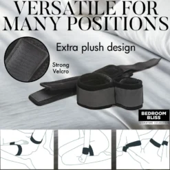 XR Brands - Menottes poignets et chevilles - Noir