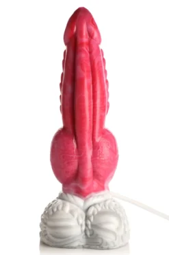 XR Brands - Resurrector Phoenix Gode en Silicone Éjaculateur - Rouge/Blanc