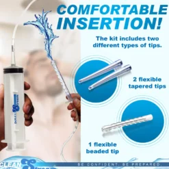 XR Brands - Seringue à Enema avec Accessoires - 150 ml