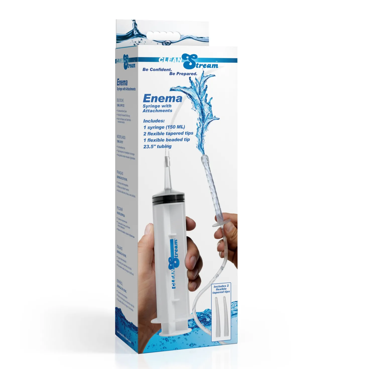 XR Brands - Seringue à Enema avec Accessoires - 150 ml